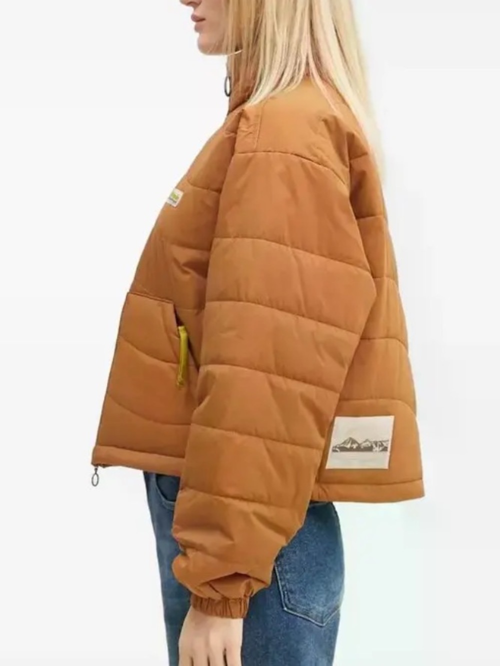 Columbia Women's small Wallowa Insulated quilted mountain print puffer Jacket - Picture 3 of 9